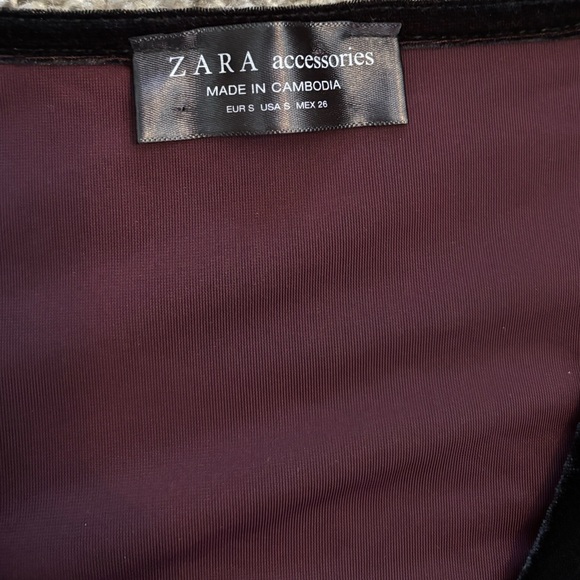 ZARA Velvet Beaded Bodysuit - Picture 4 of 5